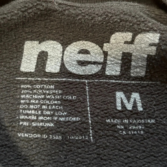 Neff Snoop Dogg | Unisex Crewneck Black Rasta Snooplion Sweater Size M - Picture 4 of 5